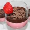 Receita de Mousse de Morango com Cobertura de Chocolate