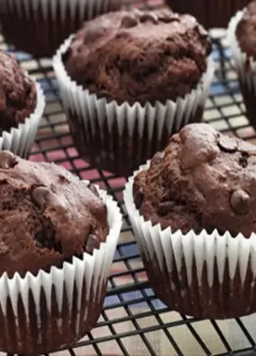 Receita de Muffin de Chocolate e Banana