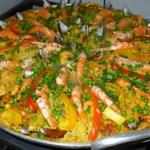 Receita de Paella de frutos do mar