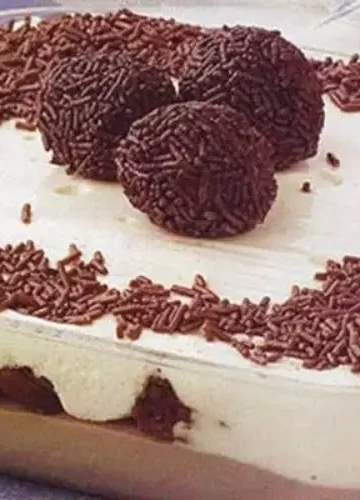 Receita de Pavê de brigadeiro