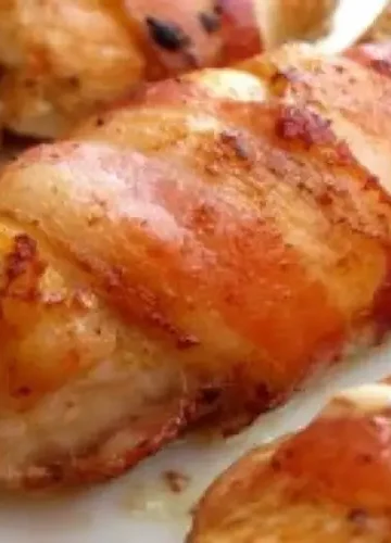 Receita de Peito de frango Recheado com Bacon Presunto e Queijo