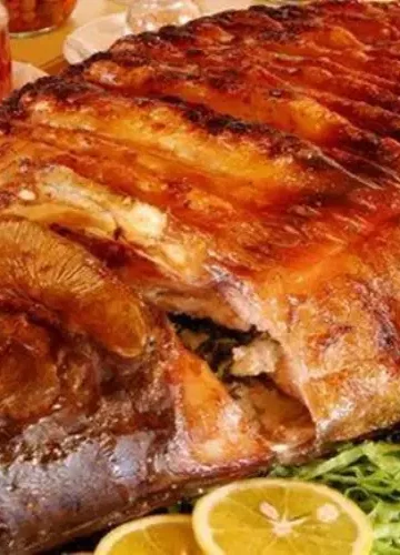 Receita de Peixe no forno recheado