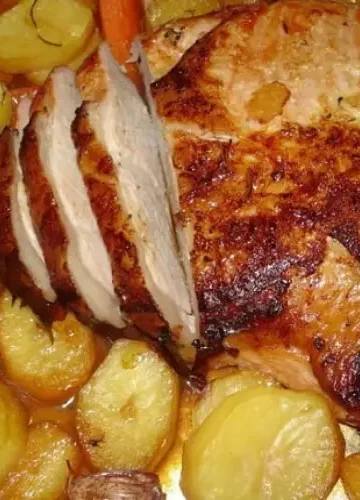 Receita de Pernil Assado com Batatas