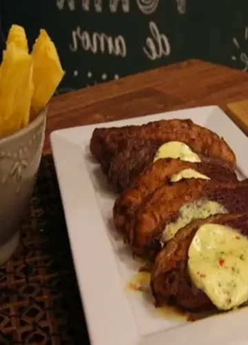 Receita de Picanha na Manteiga com Mandioca