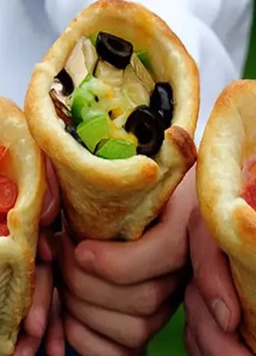 Receita de Pizza Cone