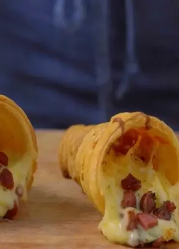 Receita de Pizza Cone de Massa Folhada