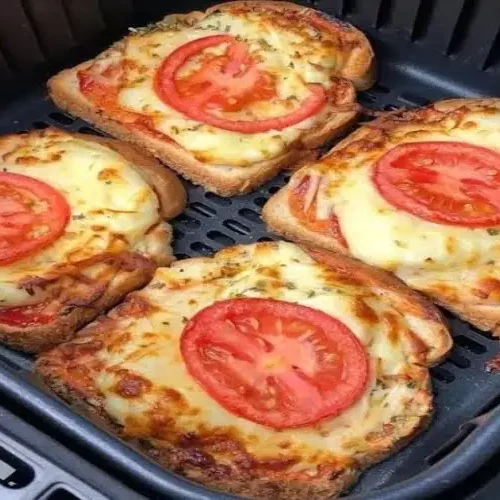 Receita de Pizza de Pão de Forma na Air Fryer