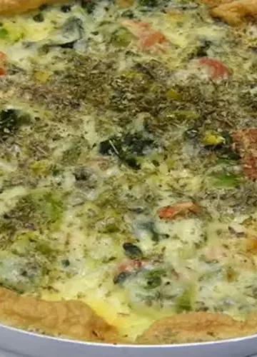 Receita de Pizza de ovo sem glúten