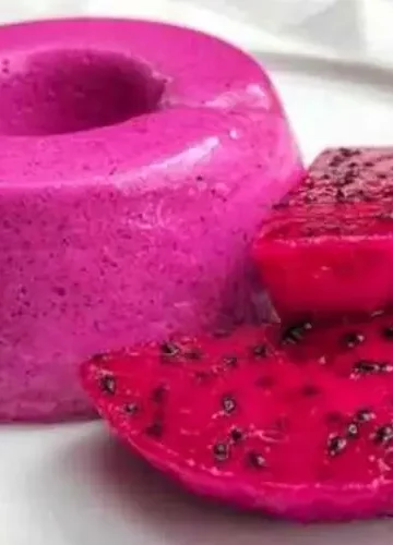 Receita de Pudim de Pitaya