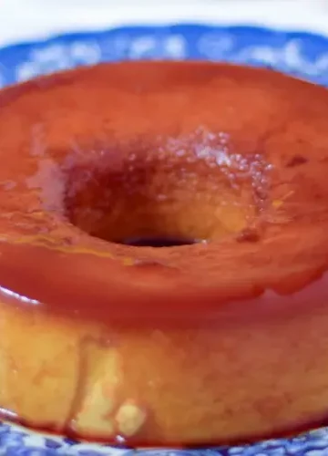 Receita de Pudim de Requeijão com Mel e Laranja