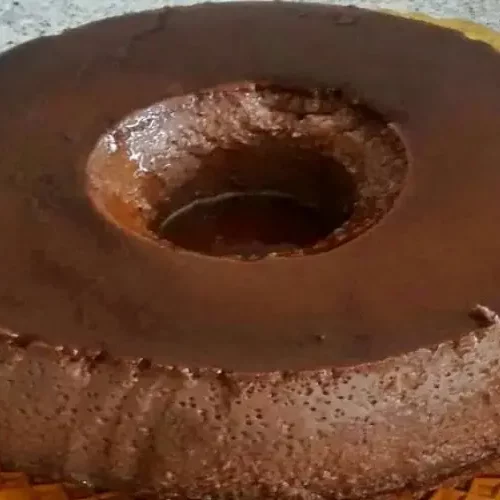 Receita de Pudim de Chocolate Simples