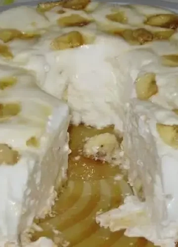 Receita de Pudim de claras com banana