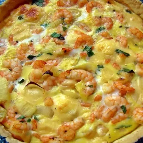 Receita de Quiche de Camarão