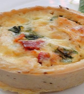 Receita de Quiche de Frango com Tomate Seco