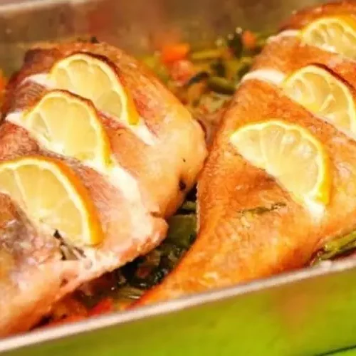 Receita de Red Fish Assado no Forno com Legumes