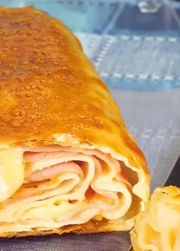 Receita de Rocambole de Massa de Pastel