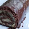 Rocambole de Nozes com Chocolate