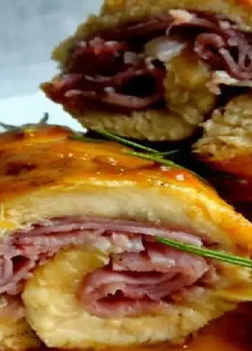 Receita de Rolinhos de Frango Recheados com Presunto