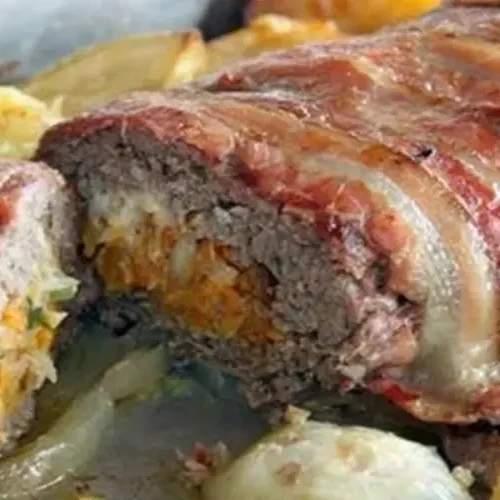 Receita de Rolo de carne com batata doce