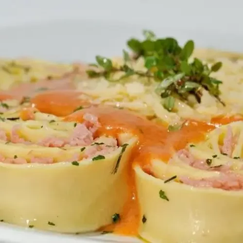 Receita de Rondelli de Presunto e Queijo