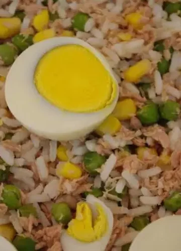 Receita de Salada de Arroz