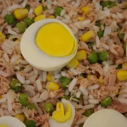 Receita de Salada de Arroz