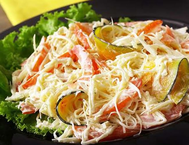 Receita de Salada de Palmito Desfiado