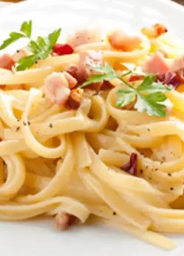 Receita de Talharim a Carbonara