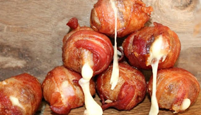 Almondegas de Bacon com Queijo