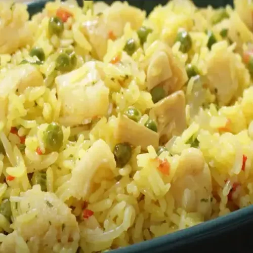 Arroz com bacalhau