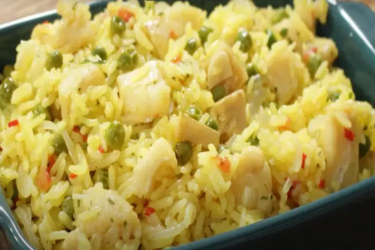 Arroz com bacalhau