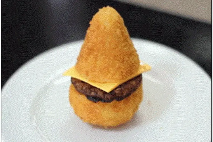 Receita de Coxinha Burguer