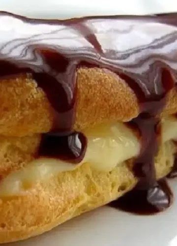 Receita de Éclairs de Chocolate