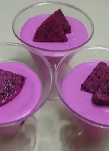 Receita de Mousse de Pitaya