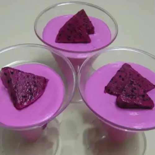 Receita de Mousse de Pitaya