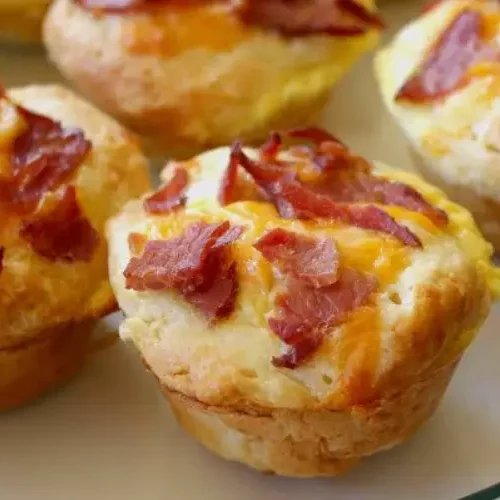 Receita de Muffins de Bacon fácil