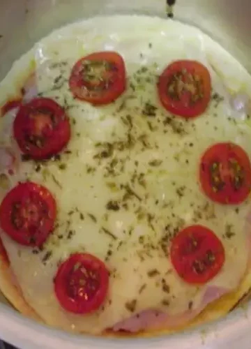 Receita de Pizza de Panela de Pressão