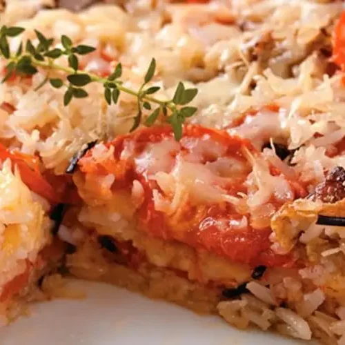 Receita de Arroz à Parmigiana