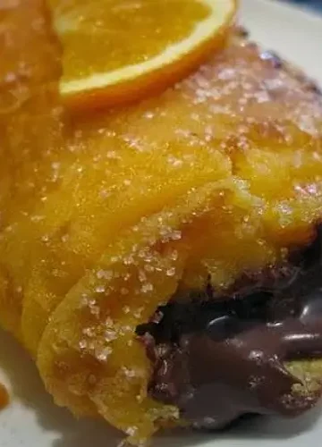 Rocambole de Laranja com Nutella